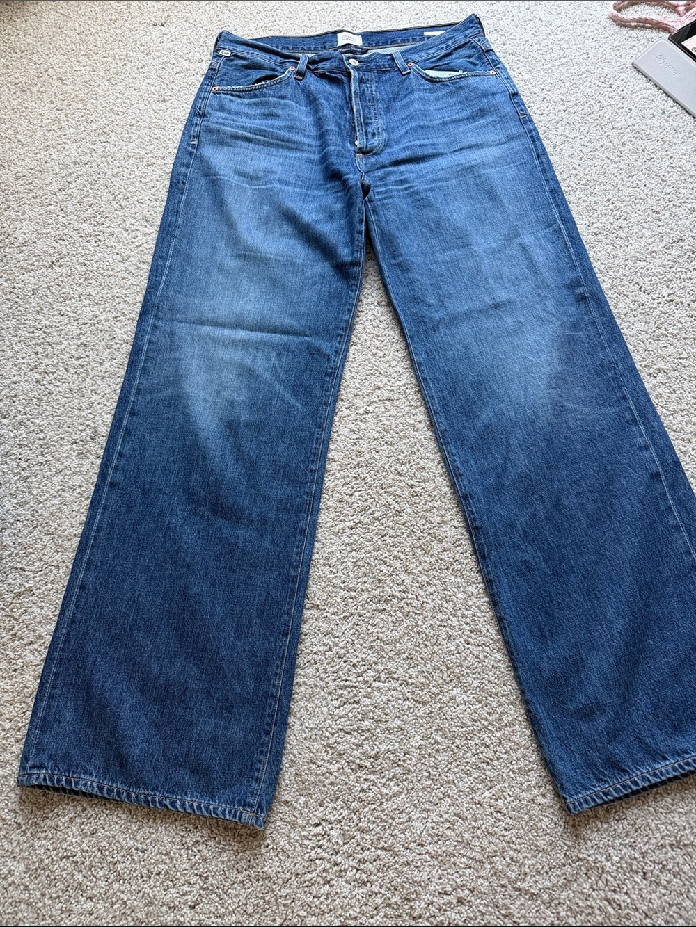 Citizens Of Humanity Men's Bootcut Jeans in Medium Blue Denim